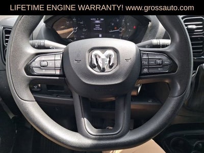2025 RAM ProMaster 3500 Cargo Van Tradesman High Roof 159" WB w/Pass Seat